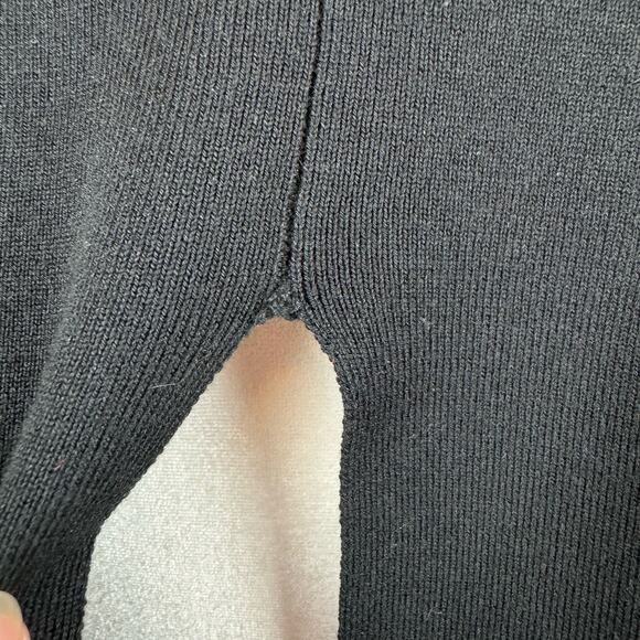 Kobi Halperin Womens Open Back Side Slits Black Crewneck Sweater Sz XL | Neutral - Picture 11 of 16